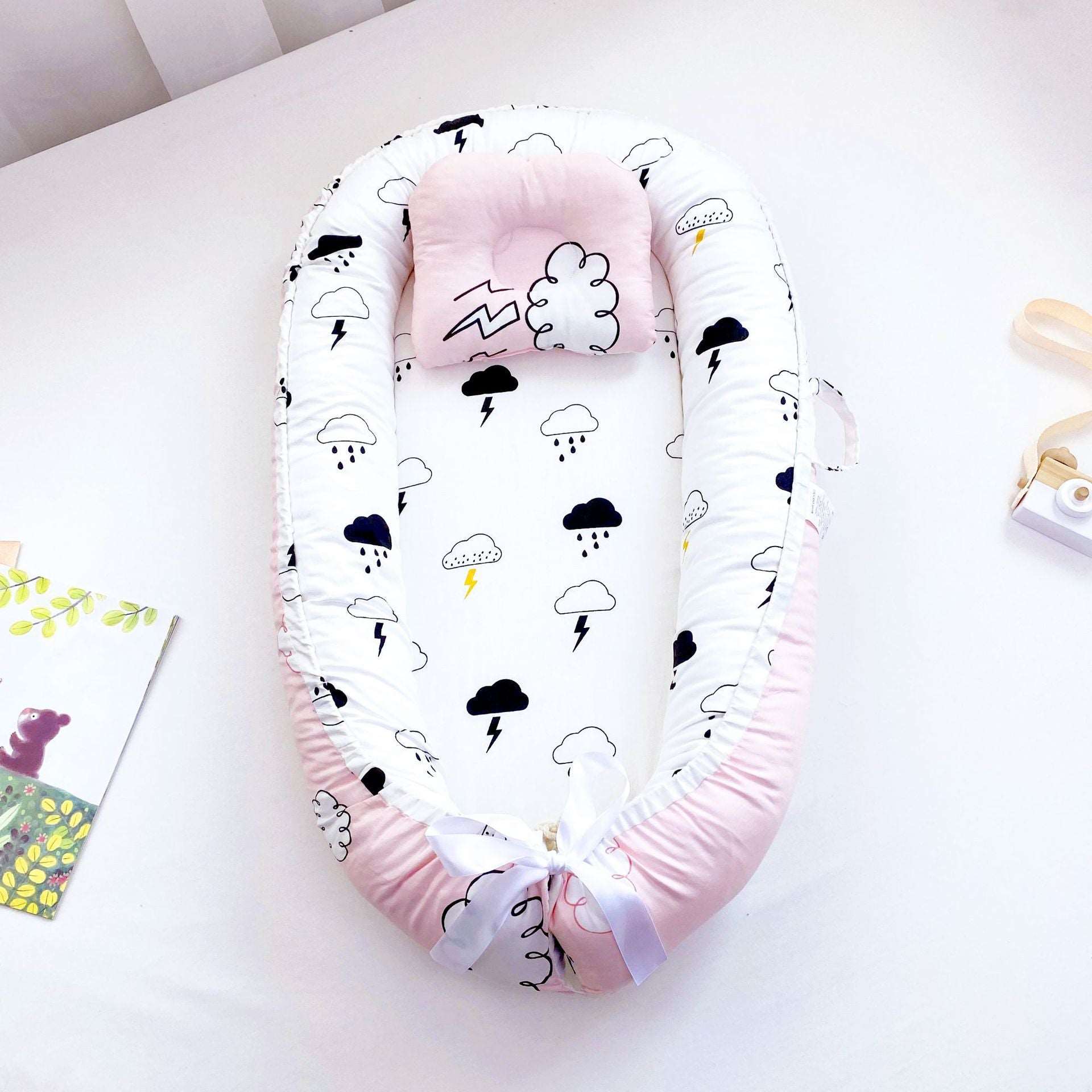 Pure Cotton Baby Nest for Newborns | Baby Lounger