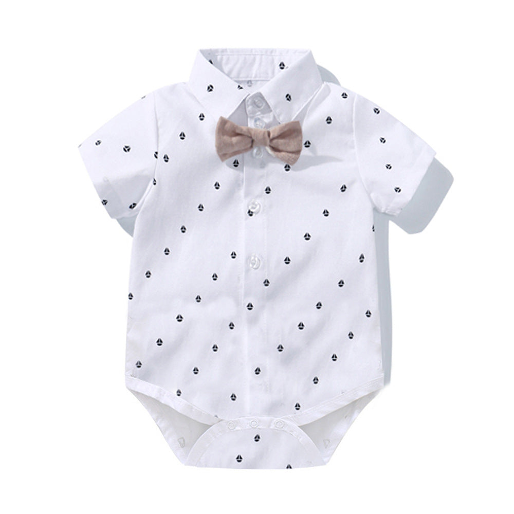 Triangle Romper | Cute Baby Gentleman Outfit