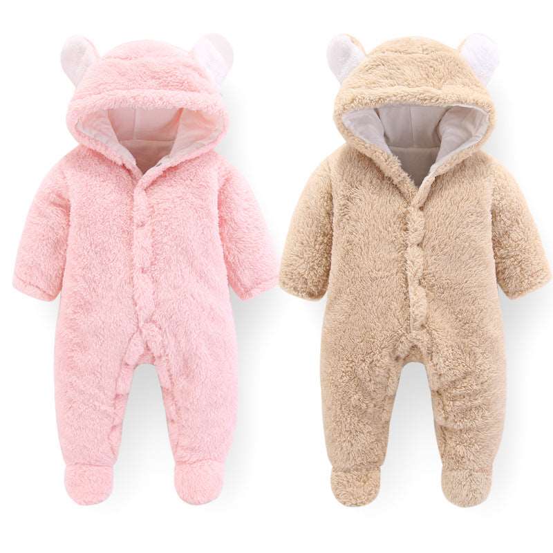 Adorable Baby Bear Cotton Romper