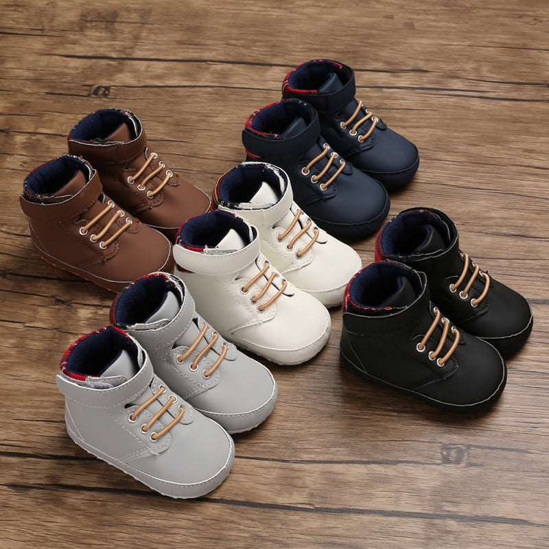 High-Top Soft Sole Baby Shoes