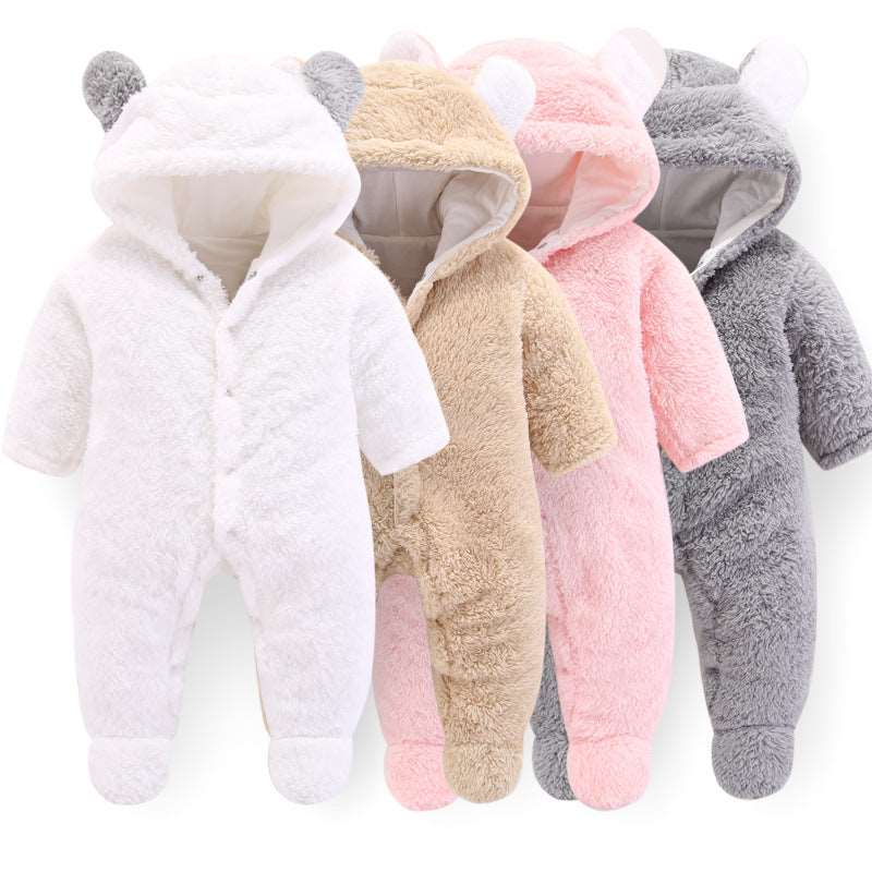 Adorable Baby Bear Cotton Romper