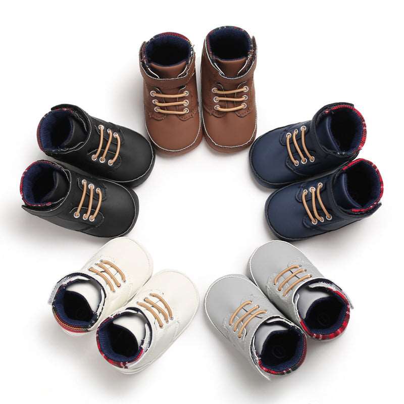 High-Top Soft Sole Baby Shoes