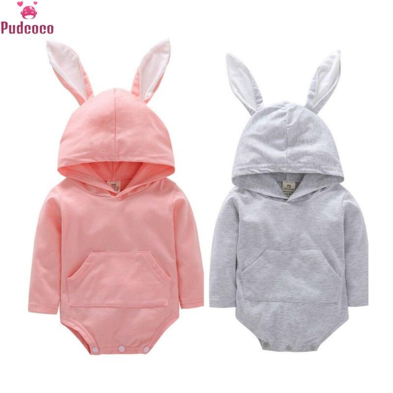 Cute Rabbit Ear Cotton Romper