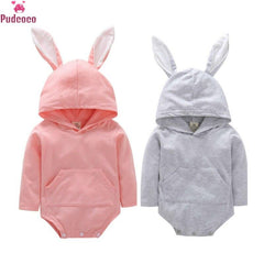 Cute Rabbit Ear Cotton Romper