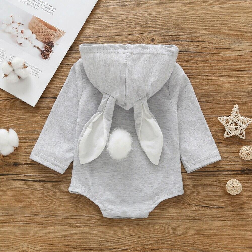 Cute Rabbit Ear Cotton Romper