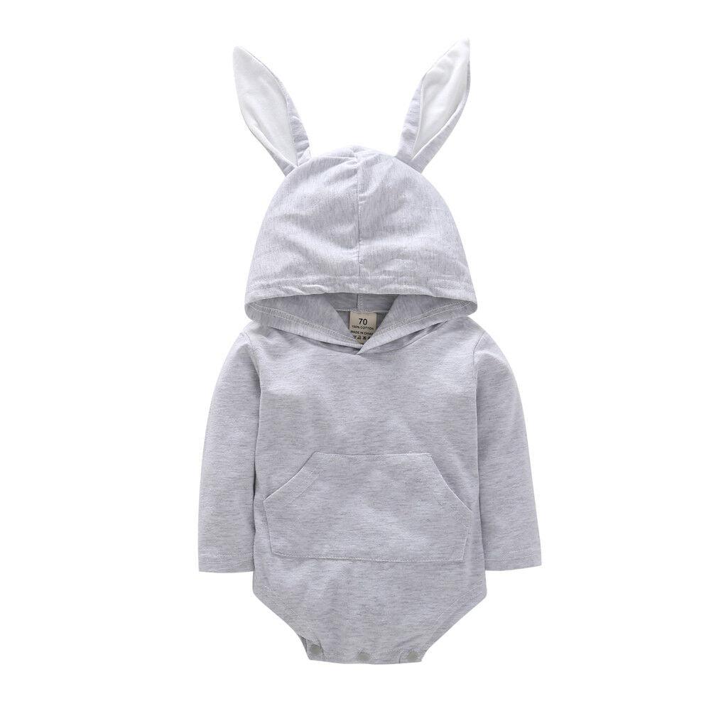 Cute Rabbit Ear Cotton Romper