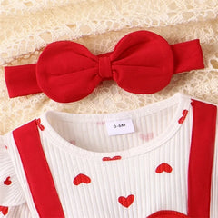 Toddler Baby Girl Valentines Day Romper