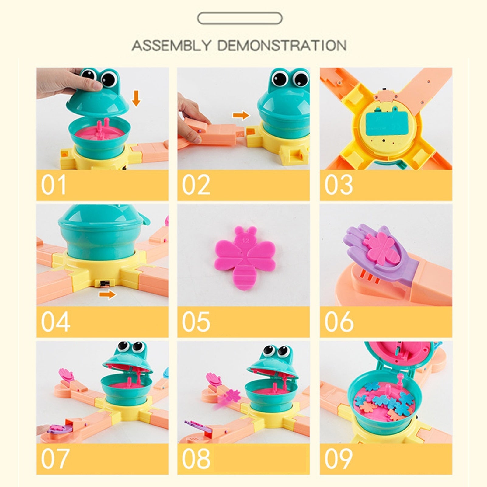 Interactive Frog Feeding Game Toy