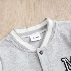 Comfy Cotton Baseball Bodysuit for Babies