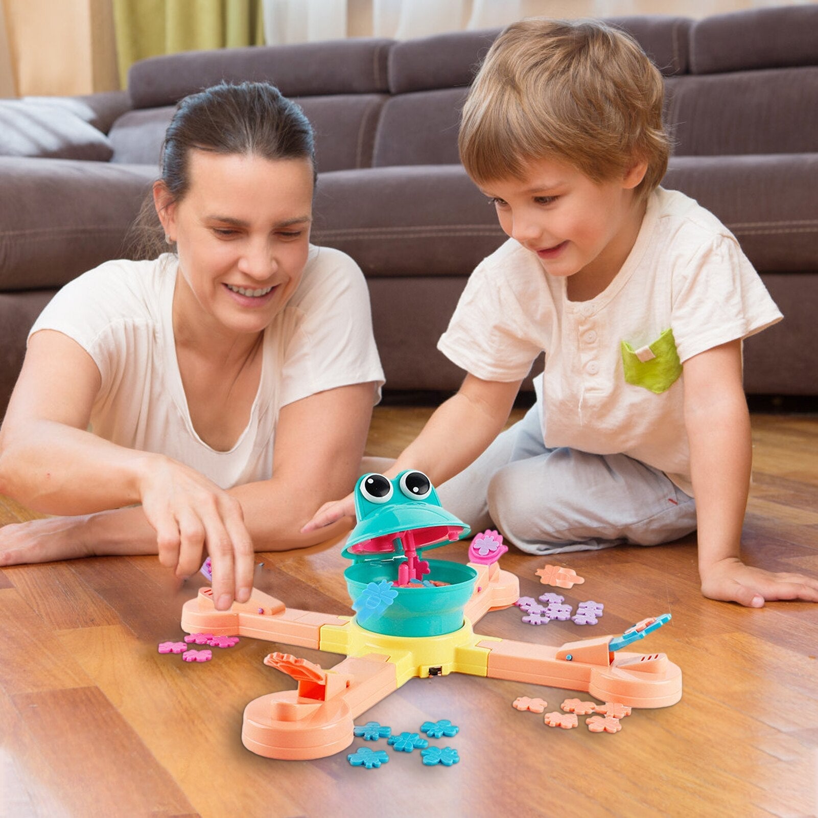 Interactive Frog Feeding Game Toy