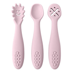 3PCS Cute Baby Learning Spoons