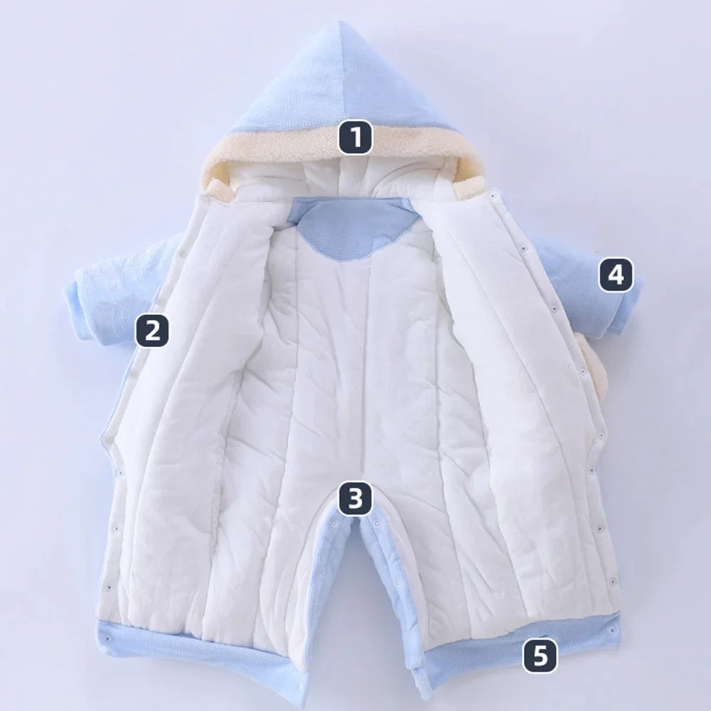 Tiny Puffer: Warm Baby Overalls for Chilly Days