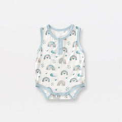 Bamboo Fiber Baby Zippered Romper