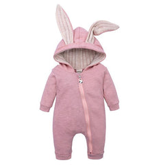 Baby Girls Boys Rabbit's Ears Hooded Romper