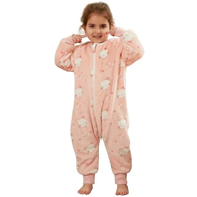 Winter Flannel Pajama Sleeping Bag