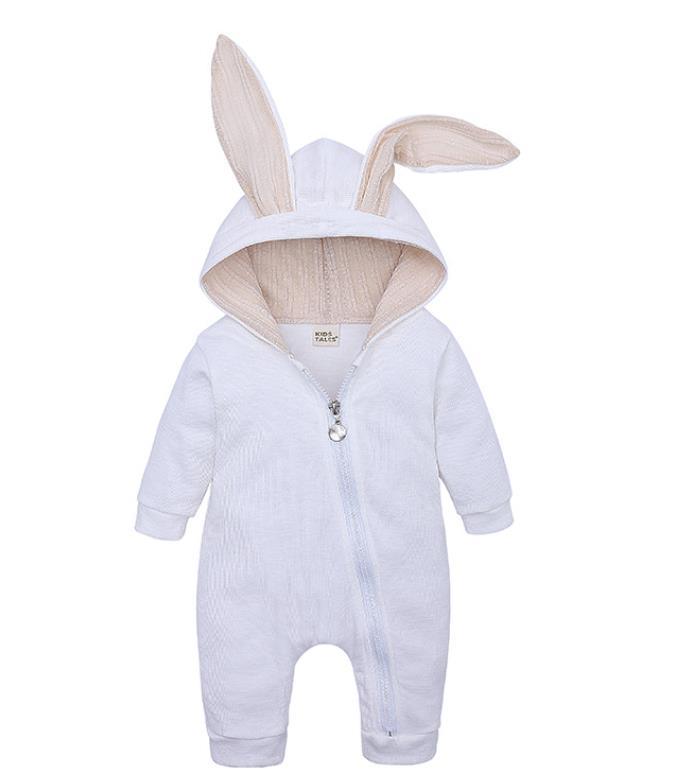 Baby Girls Boys Rabbit's Ears Hooded Romper