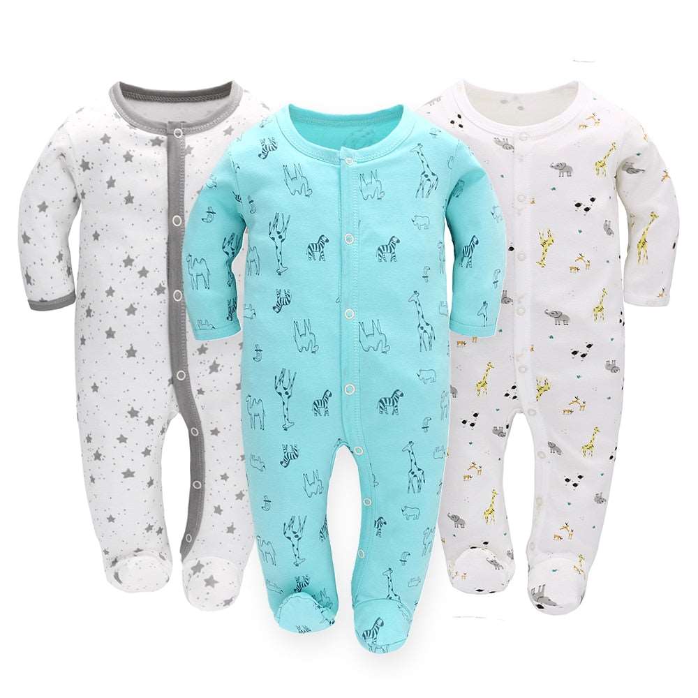 3 Pcs Versatile Baby Rompers Set