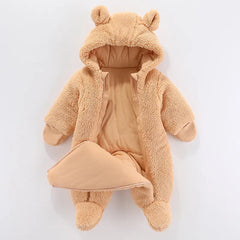 The Cozy Cartoon Newborn Baby Winter Romper