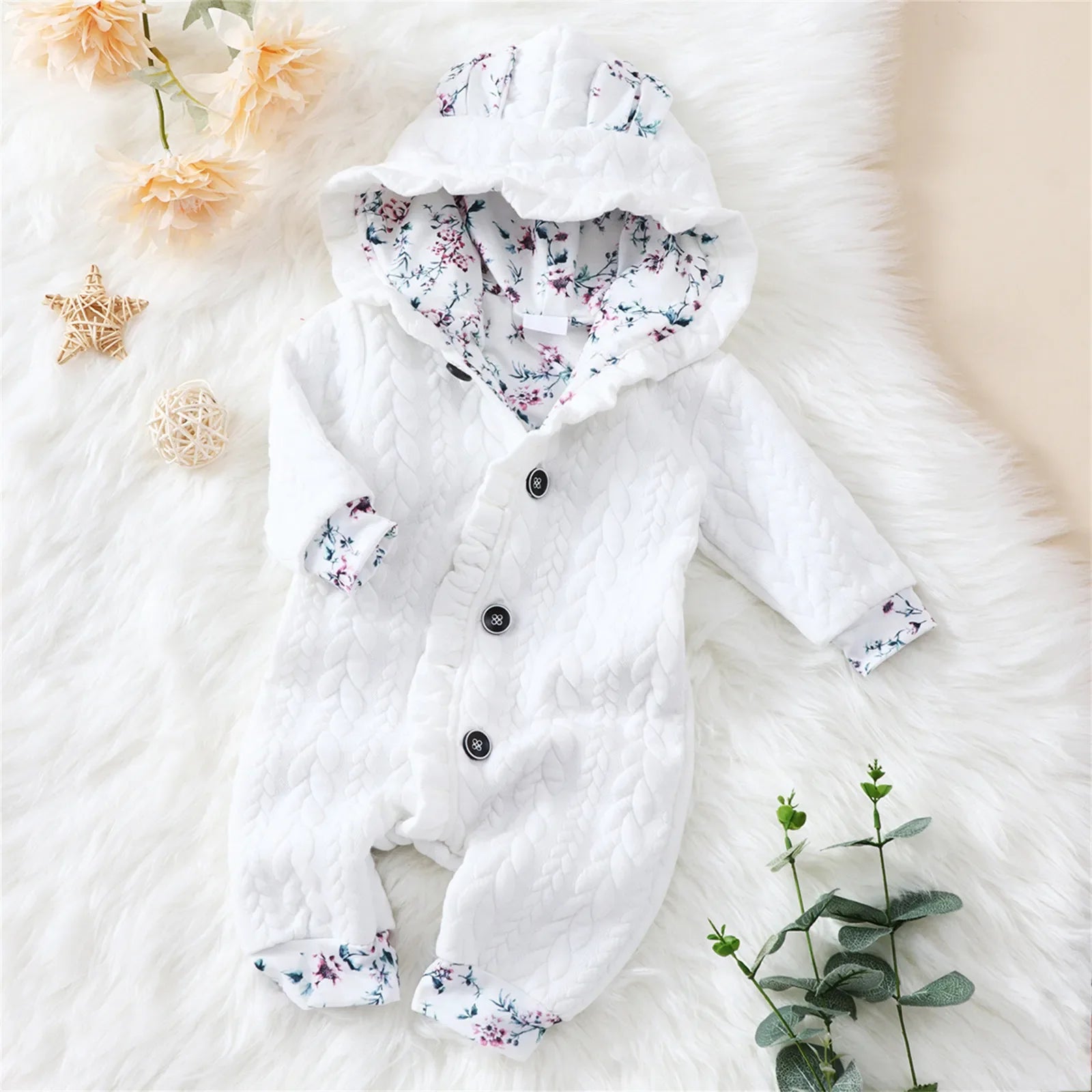 The Baby Girls' Cartoon Romper for Cherished Moments