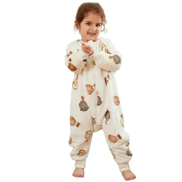 Winter Flannel Pajama Sleeping Bag