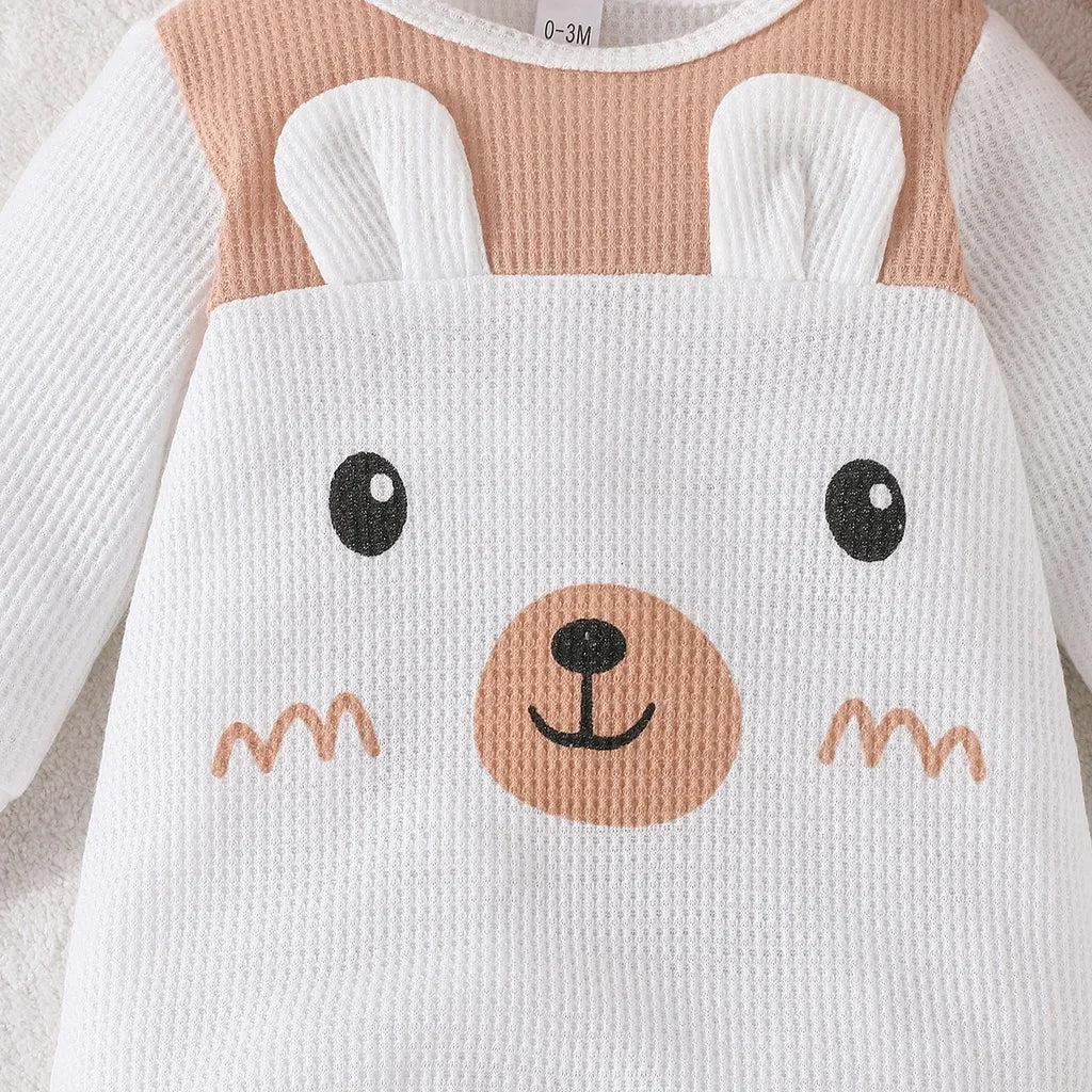 The Adorable Baby Unisex Bear-Eared Onesie Romper