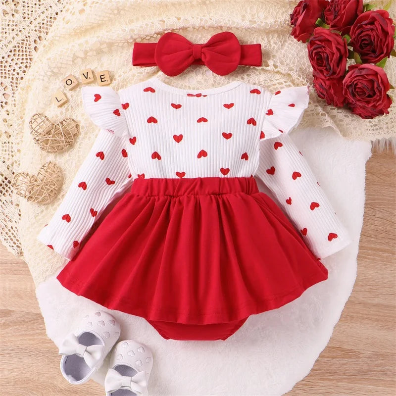 Toddler Baby Girl Valentines Day Romper