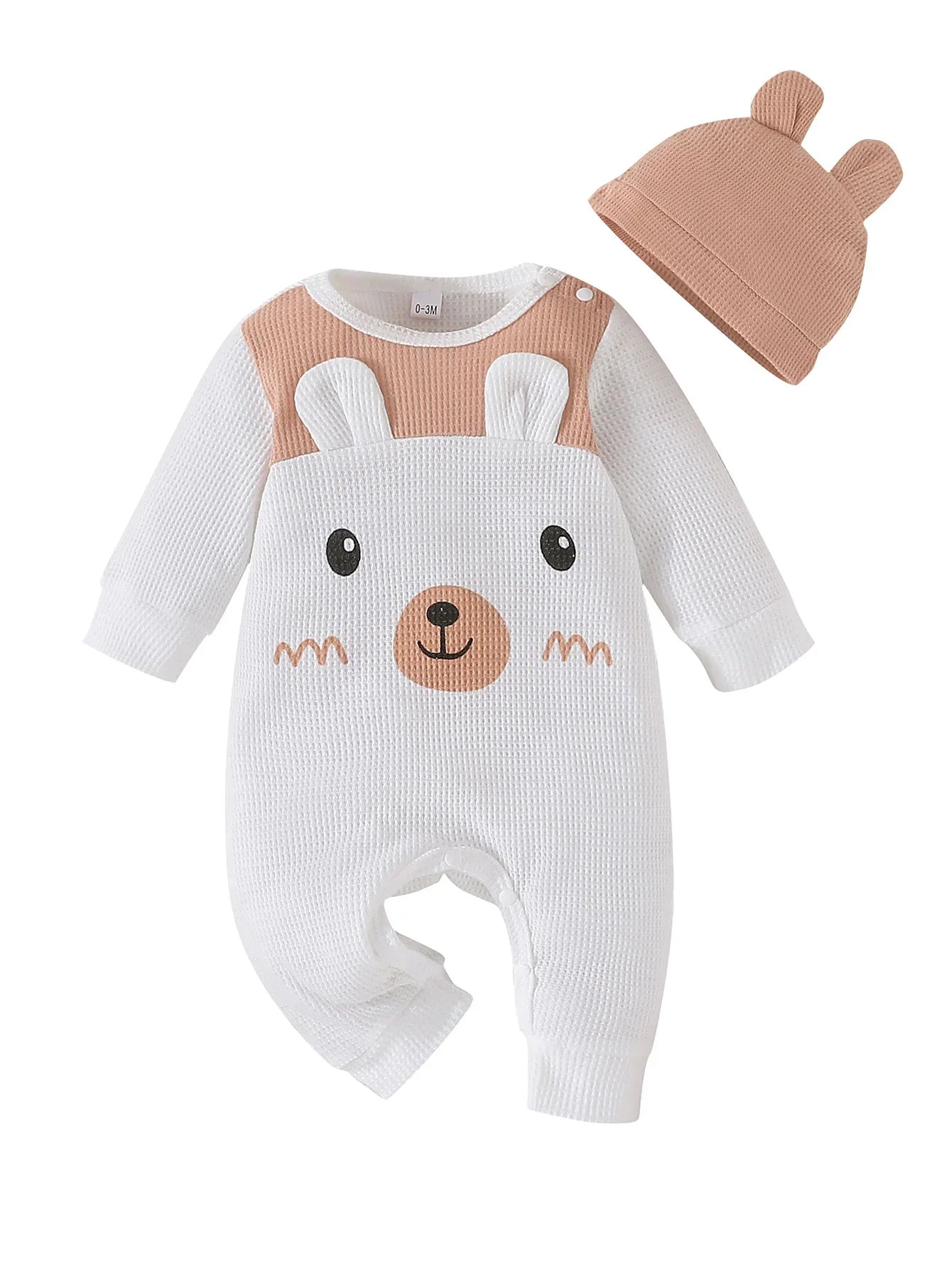 The Adorable Baby Unisex Bear-Eared Onesie Romper