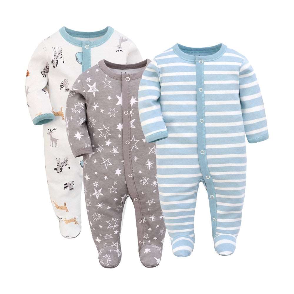 3 Pcs Versatile Baby Rompers Set