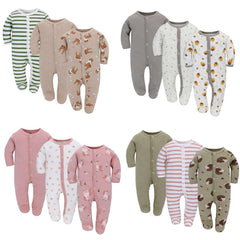 3 Pcs Versatile Baby Rompers Set