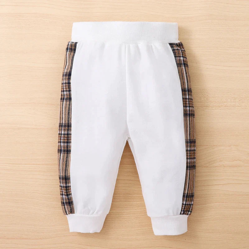 The 2pcs Baby Plaid & Bear Set