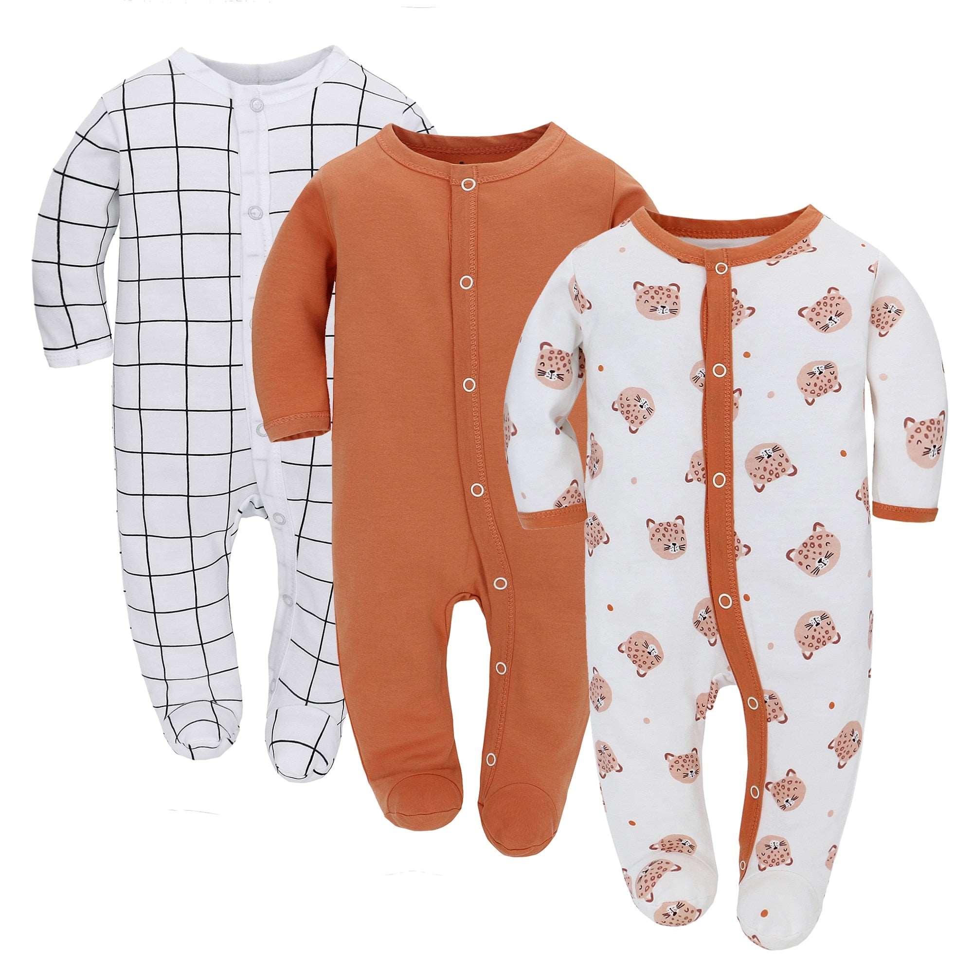 3 Pcs Versatile Baby Rompers Set