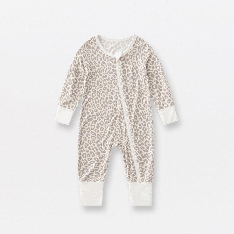 Bamboo Fiber Baby Zippered Romper