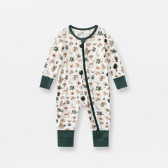 Bamboo Fiber Baby Zippered Romper