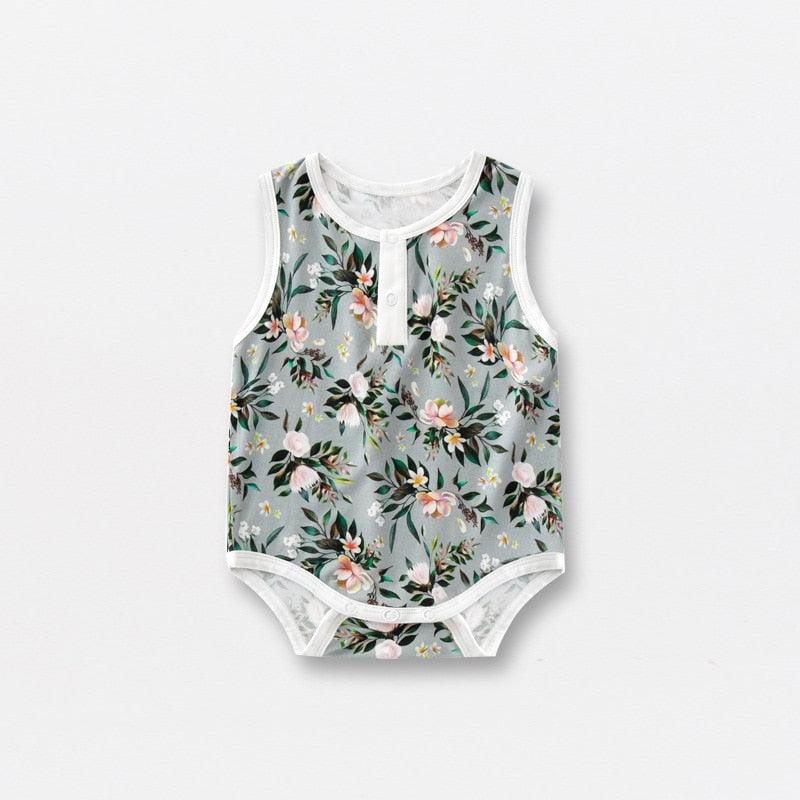 Bamboo Fiber Baby Zippered Romper