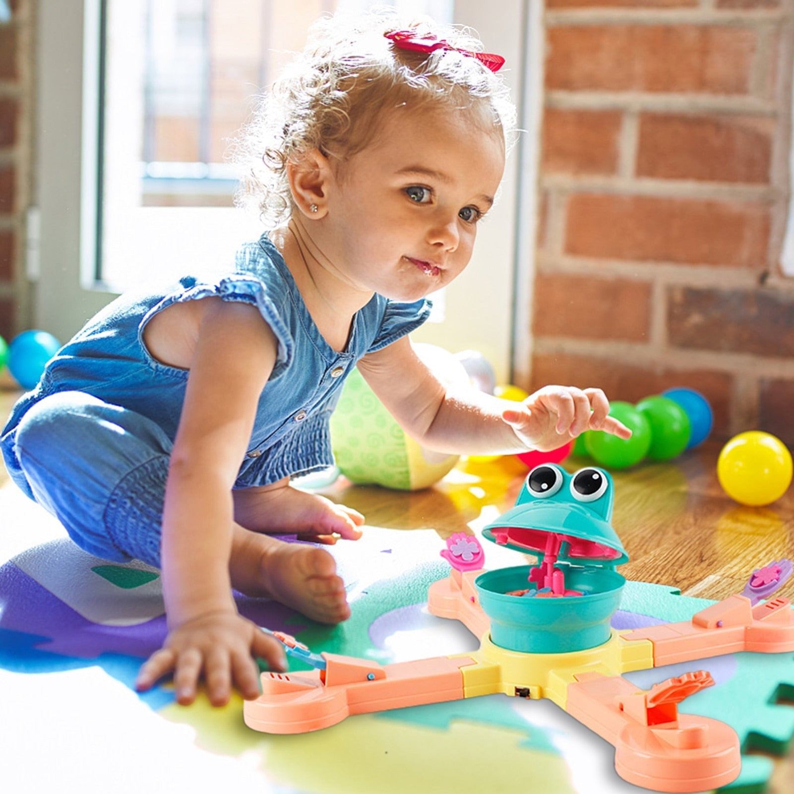 Interactive Frog Feeding Game Toy