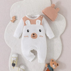 The Adorable Baby Unisex Bear-Eared Onesie Romper