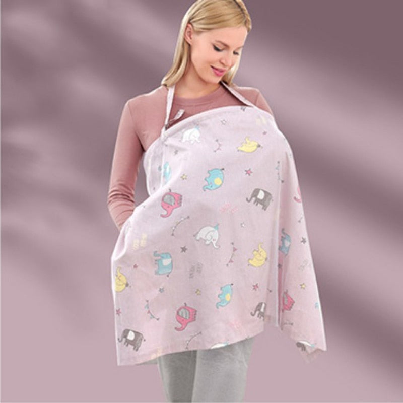 Cotton Nursing Cape | Cover for Mom and Baby