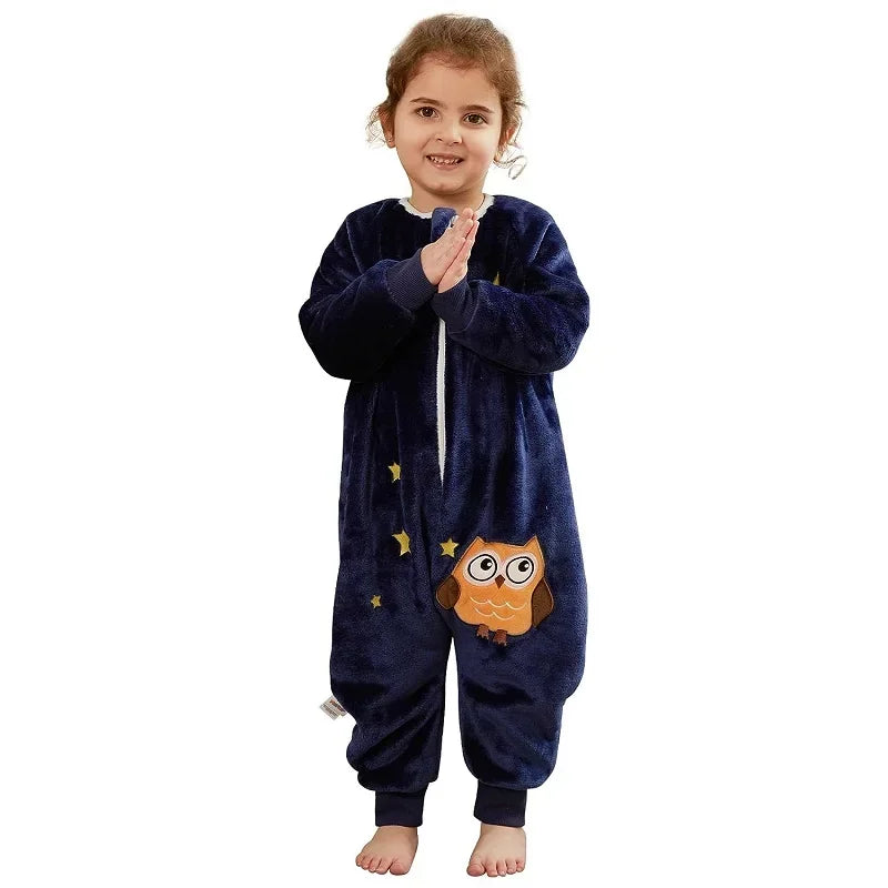 Winter Flannel Pajama Sleeping Bag