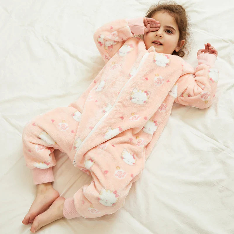 Winter Flannel Pajama Sleeping Bag