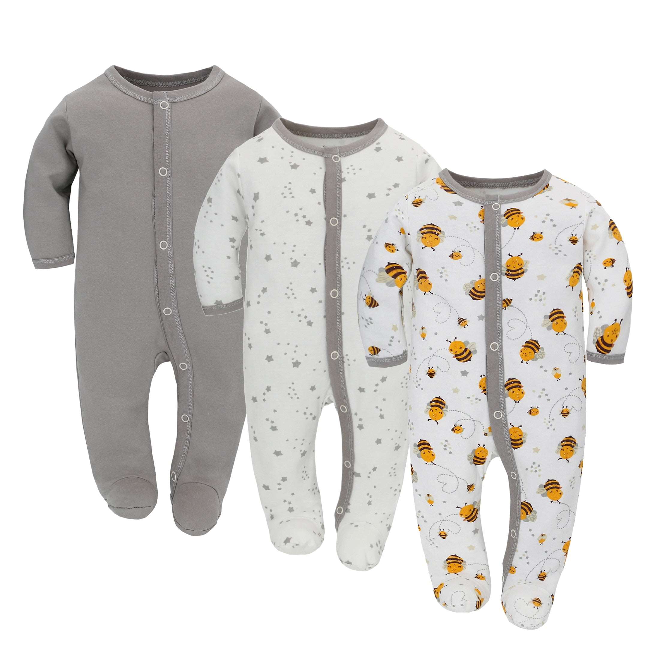 3 Pcs Versatile Baby Rompers Set