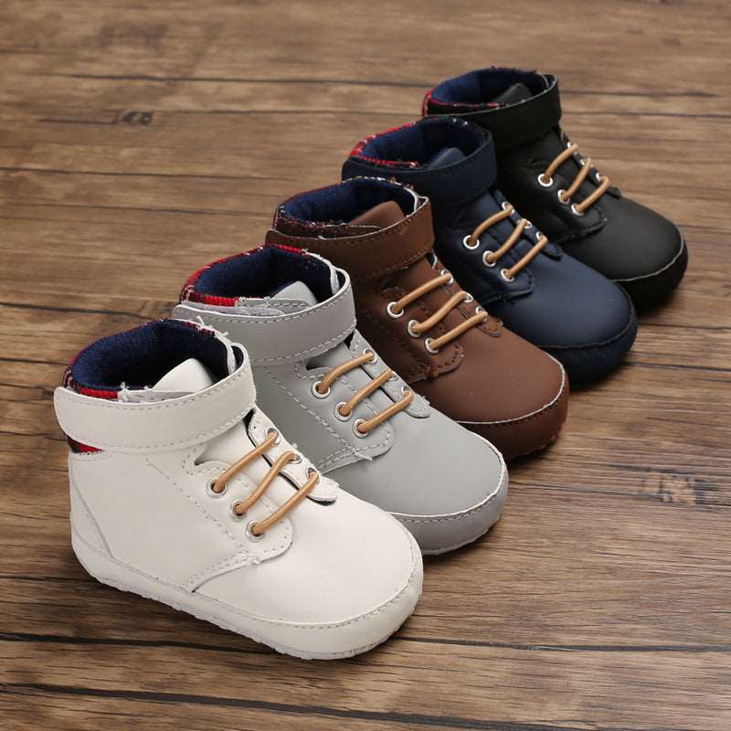 High-Top Soft Sole Baby Shoes