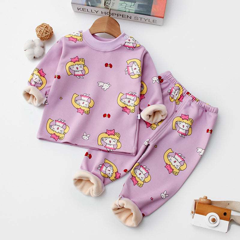 Baby's Trendy Plush Warm Suit